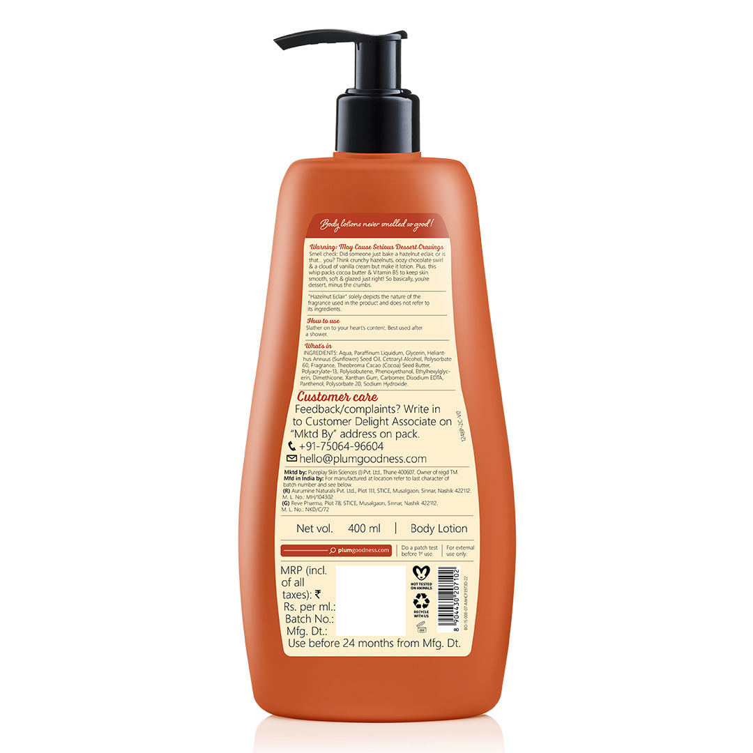 Hazelnut Eclair Body Lotion by Plum BodyLovin'