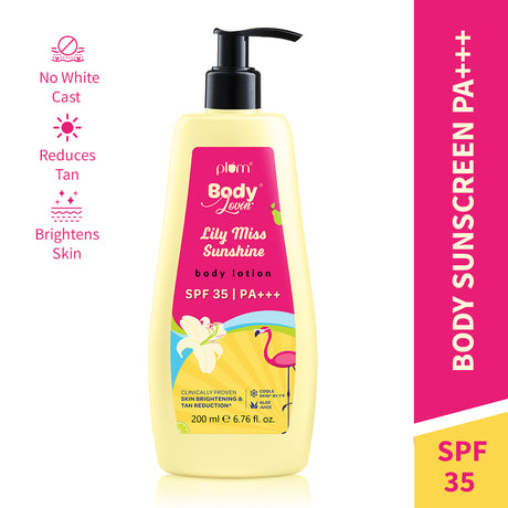Lily Miss Sunshine Sunscreen Body Lotion SPF 35 PA+++ by Plum BodyLovin'