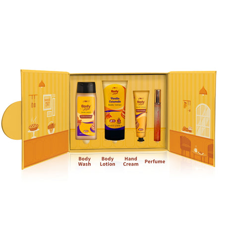 Vanilla Caramello Bath & Body Gift Set by Plum BodyLovin'